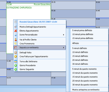 Gestione appuntamenti - memo audio visivo